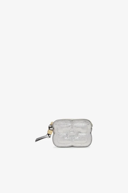 GANNI Lommebøker<Metallic Bou Zipped-lommebok Silver