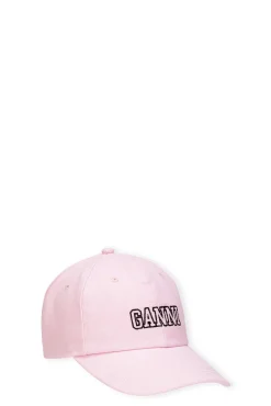 GANNI Hatter<Software Heavy Cotton Cap Egret
