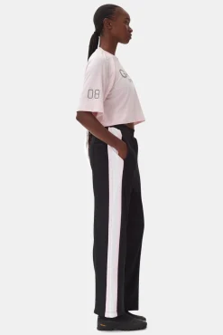 GANNI Ganni Exclusives | Bukser<Sporty Jersey Straight Leg Pants Black