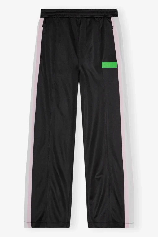 GANNI Ganni Exclusives | Bukser<Sporty Jersey Straight Leg Pants Black