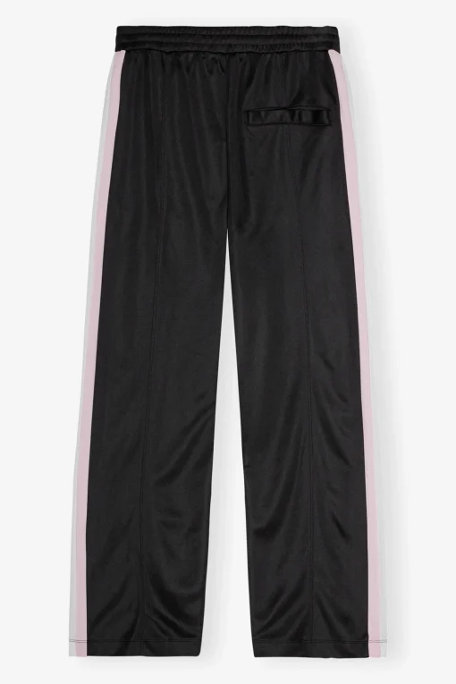 GANNI Ganni Exclusives | Bukser<Sporty Jersey Straight Leg Pants Black