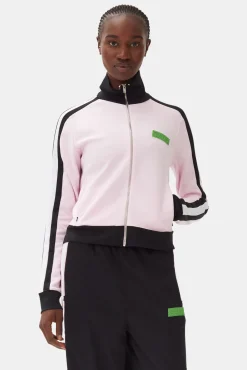 GANNI Ganni Exclusives | Kåper & Jakker<Sporty Jersey Tracksuit Jacket Black