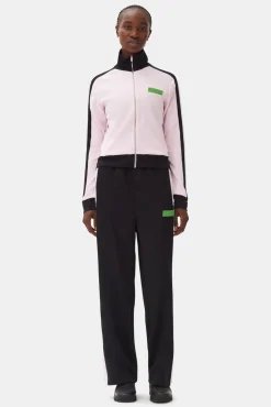 GANNI Ganni Exclusives | Kåper & Jakker<Sporty Jersey Tracksuit Jacket Black
