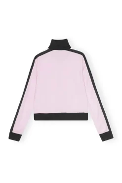 GANNI Ganni Exclusives | Kåper & Jakker<Sporty Jersey Tracksuit Jacket Black