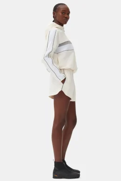 GANNI Ganni Exclusives<Stretch Shell Shorts Egret