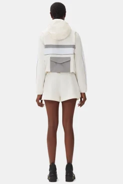 GANNI Ganni Exclusives<Stretch Shell Shorts Egret