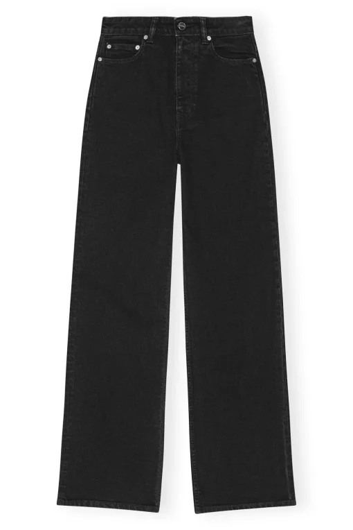 GANNI Jeans | Denimklær<Washed Black Andi Jeans WashedBlack/Black