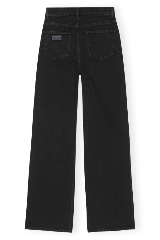GANNI Jeans | Denimklær<Washed Black Andi Jeans WashedBlack/Black
