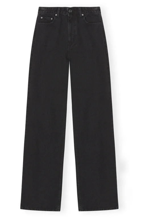 GANNI Jeans | Denimklær<Washed Black Andi-jeans WashedBlack/Black