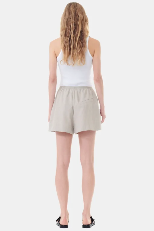 GANNI Små Gaver | Plus Size Klær<White Soft Cotton Rib-singlet BrightWhite