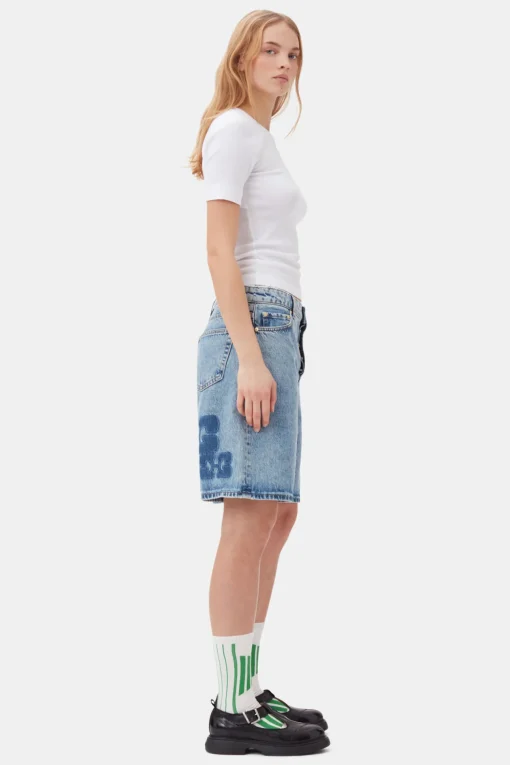 GANNI Sokker | Ganni Exclusives<White/Green Sporty-sokker KellyGreen
