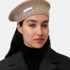 GANNI Hatter<Wool Beret BlackMelange