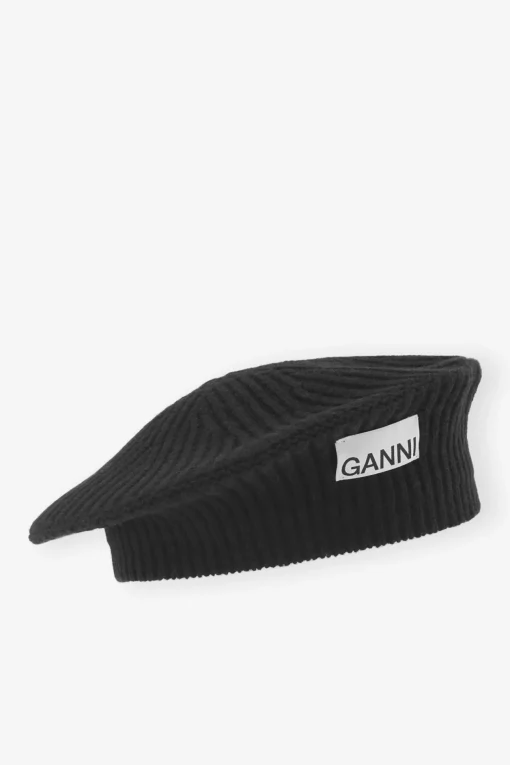 GANNI Hatter | Små Gaver<Wool Rib Knit-alpelue Black